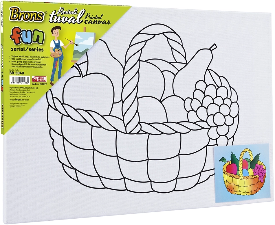 BRONS TUVAL FUN SERİSİ BASKILI 25X35