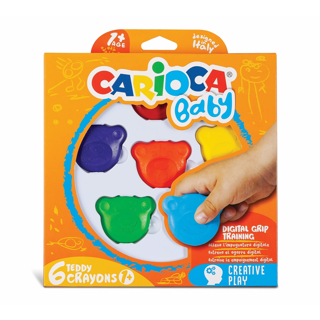 Carioca Teddy Bebek Cryayons Mum Boya 6Lı 