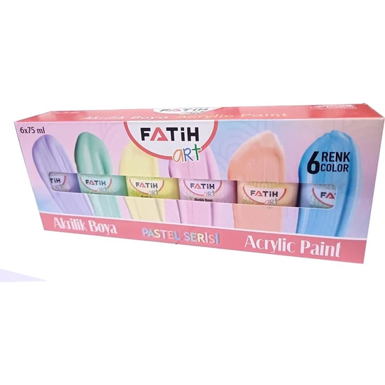 Fatih Akrilik Boya Pastel Serisi 75 ml 6’lı