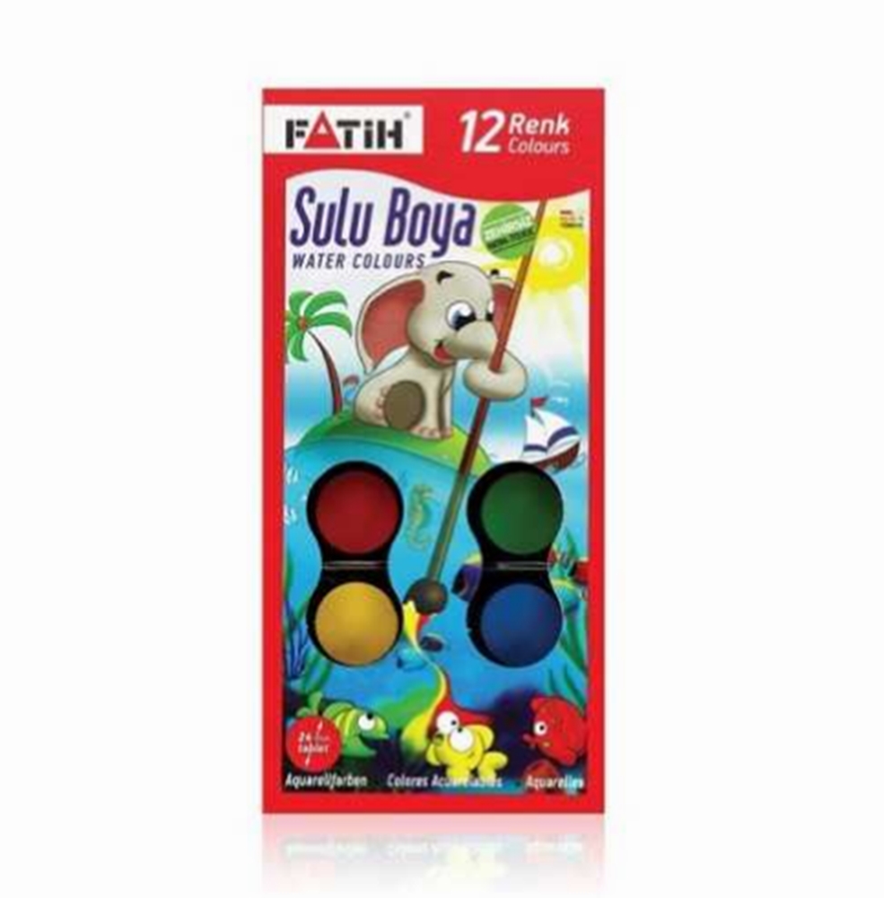 Fatih 12 Renk Sulu Boya