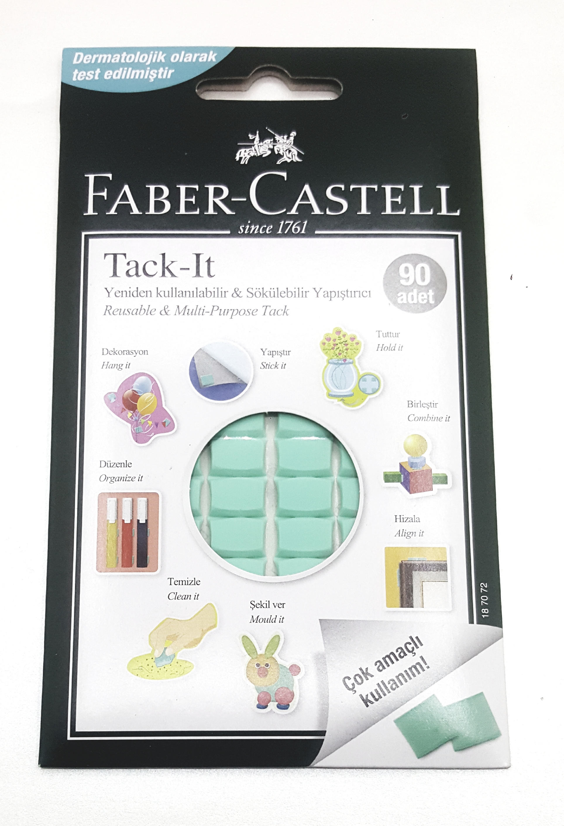 Faber Castell Tack-İt 50 Gr Hamur Yapıştırıcı Yeşil
