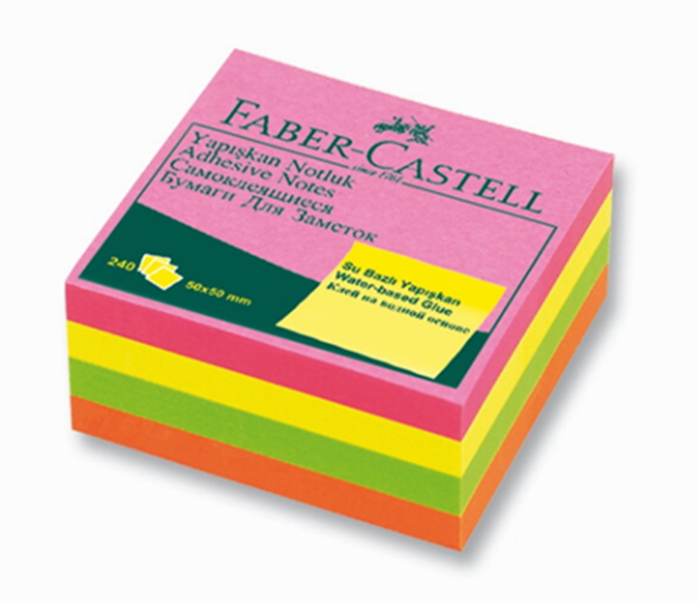 Faber%20Castell%2050x50%20Mini%20Küp%20%20Post-it%20Yapışkanlı%20Kağıt