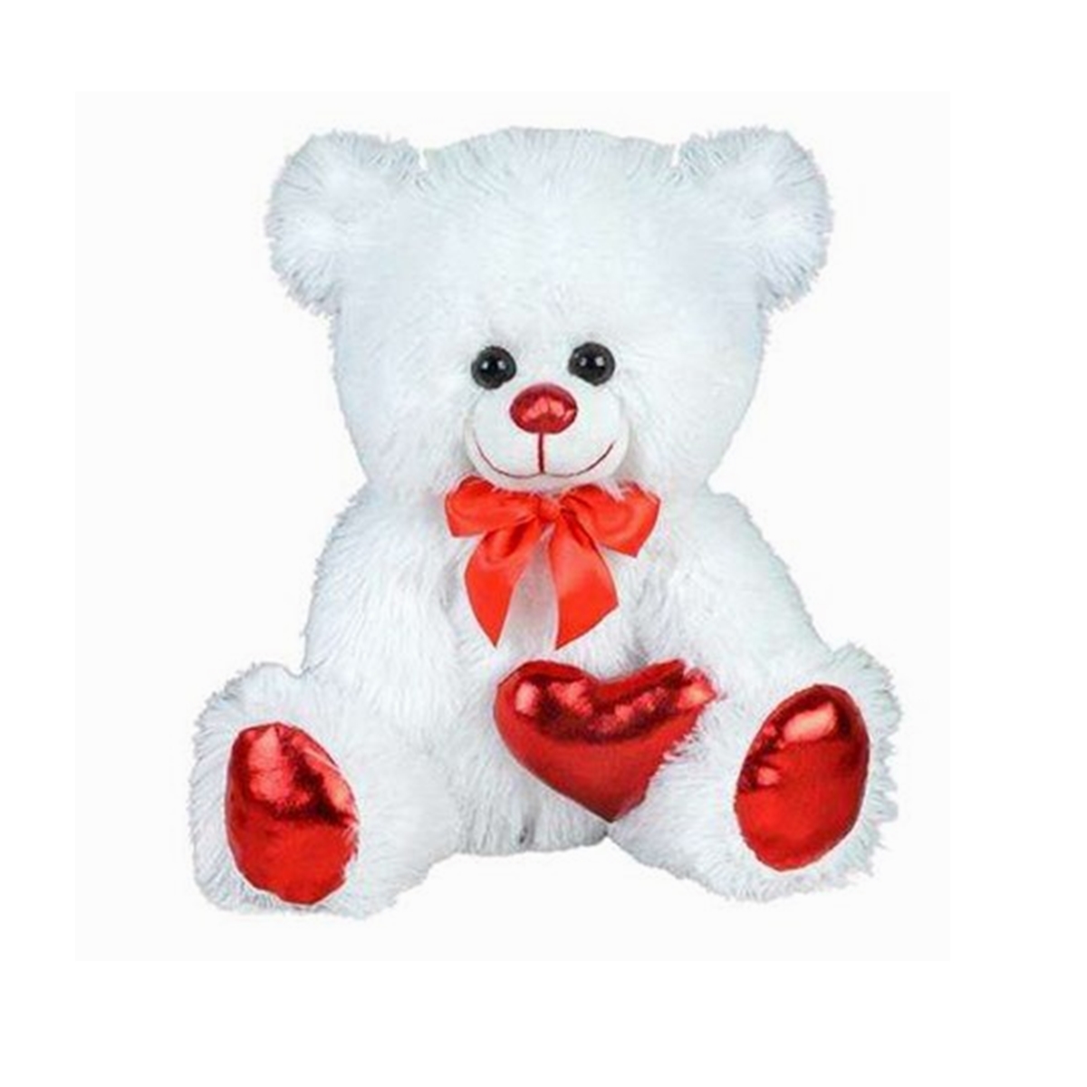 Halley%2062501%20Peluş%2040cm%20Parlak%20Kalpli%20Ayı