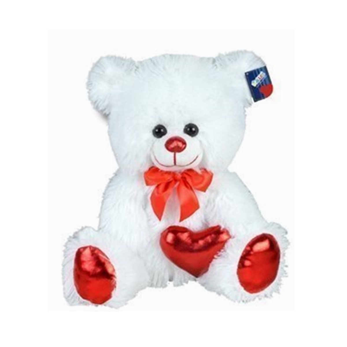 Halley%2062501%20Peluş%2040cm%20Parlak%20Kalpli%20Ayı