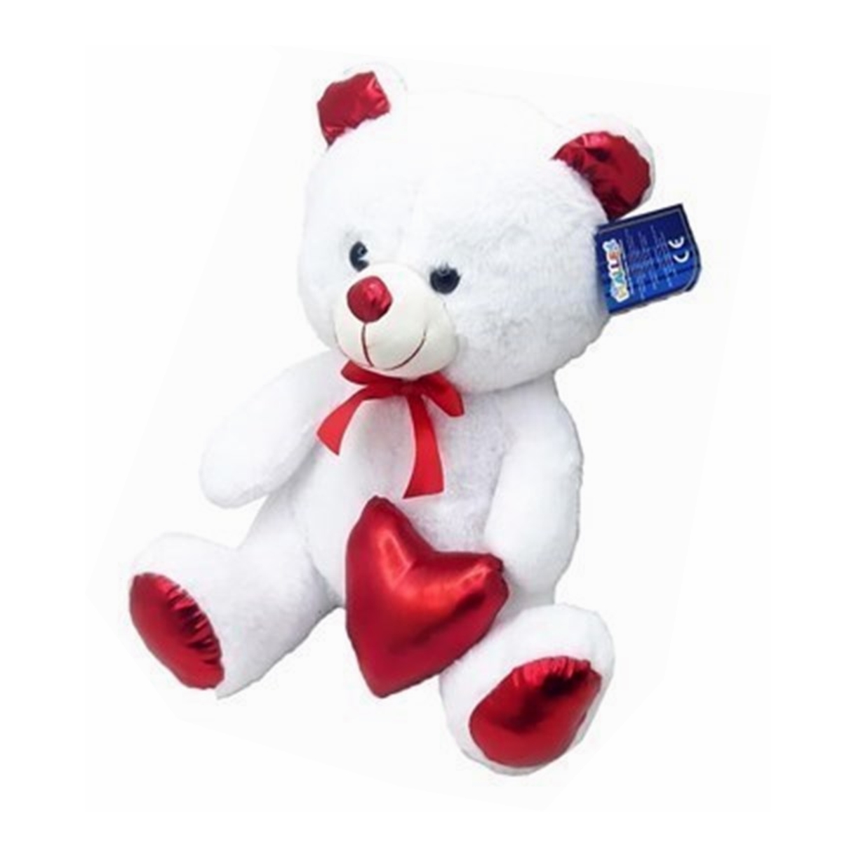 Halley%2062501%20Peluş%2040cm%20Parlak%20Kalpli%20Ayı