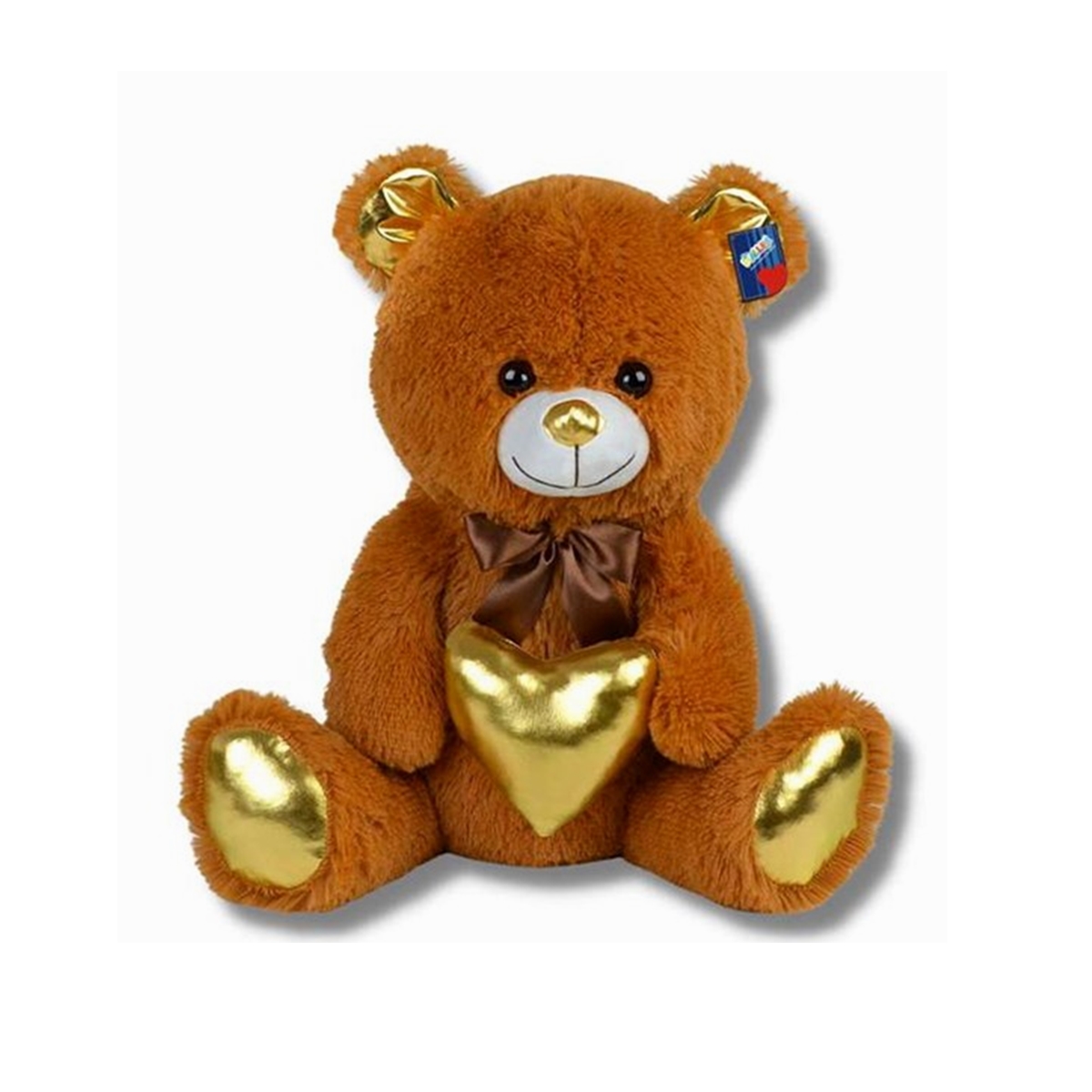 Halley%2062500%20Peluş%2030cm%20Parlak%20Kalpli%20Ayı