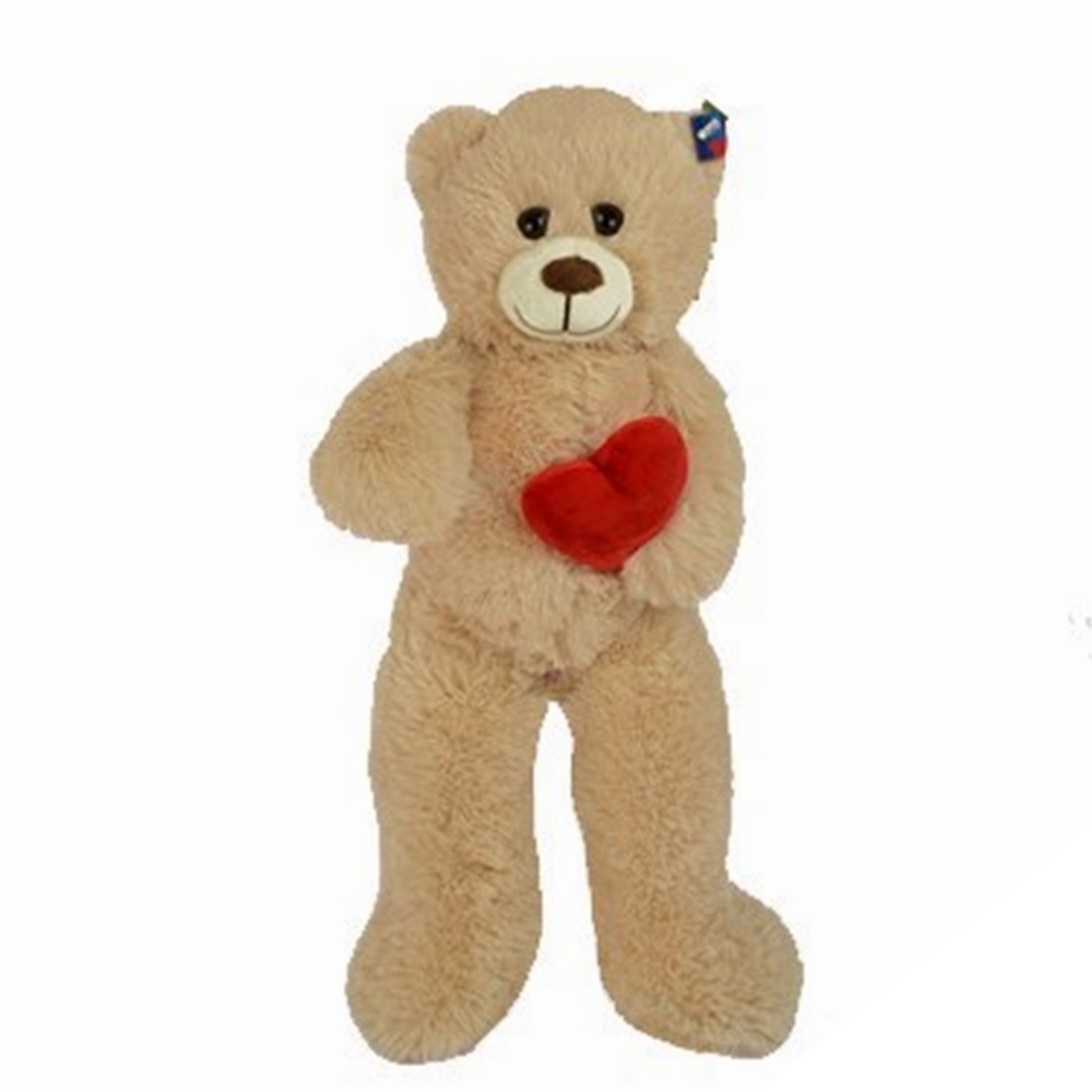 Halley%2062531%20Peluş%2080cm%20Dolgulu%20Kalpli%20Ayı