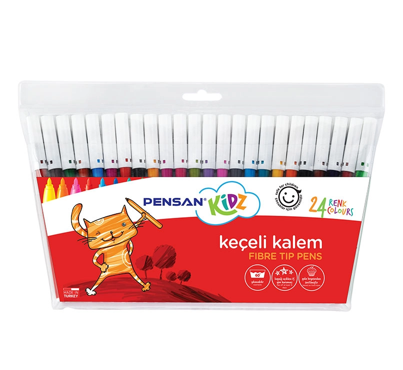 Pensan Kidz Keçeli Boya Kalemi 24 Renk 