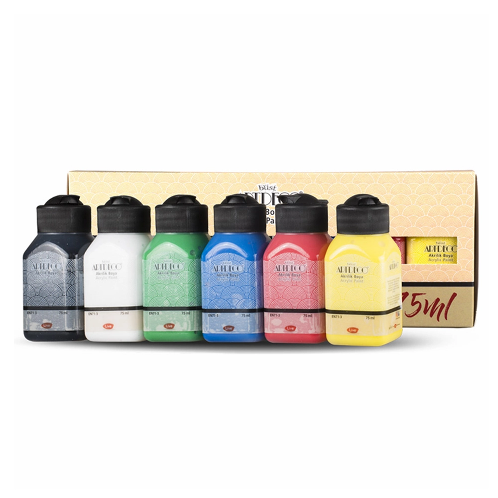 Artdeco Akrilik Boya 6X75 Ml Set Canlı Renkler LV-Y-070I-As1