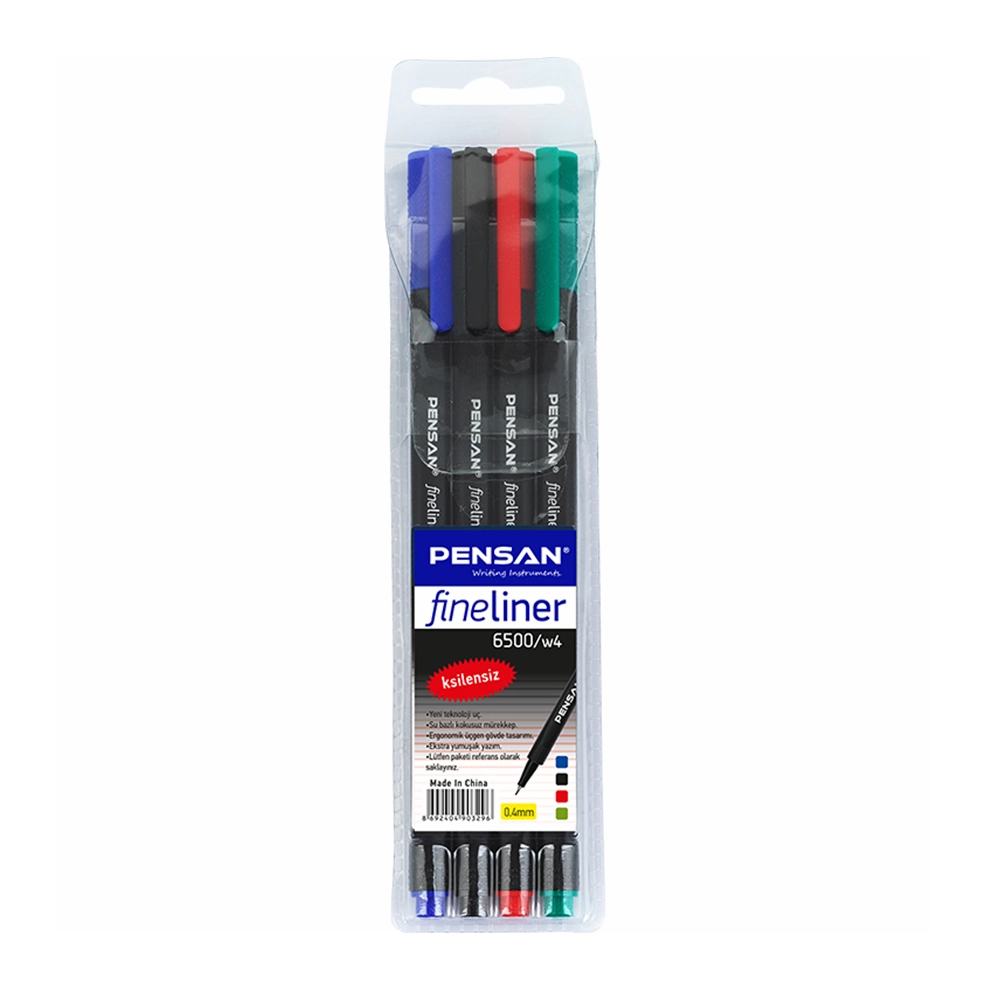 Pensan Fineliner Kalem 4’Lü