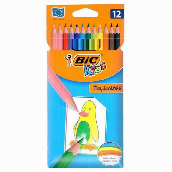 Bic Tropıcolor Kuru Boya Kalemi 12 Li Tam 