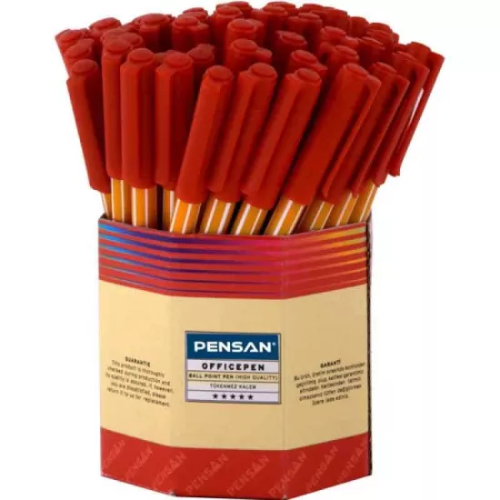 Pensan 1010 Tükenmez Kalem Kırmızı 1 mm 60’lı Pk