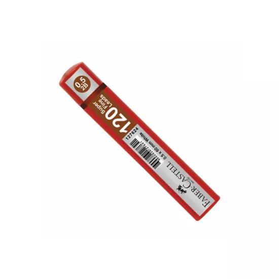 Faber Uç 0.5 2B 60mm 120’li Tüp Kırmızı