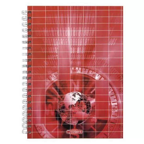 Özgün 20X28 Sipiralli Sert Kap Defter Kareli 120Yp