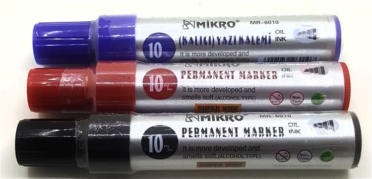 MIKRO PERMAMENT MARKER 10mm KESİK UÇ KOLİ KALEMİ