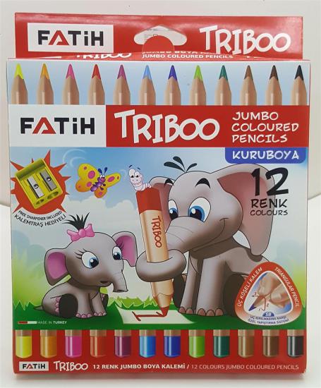 FATİH TRİBOO JUMBO 12 RENK KURU BOYA