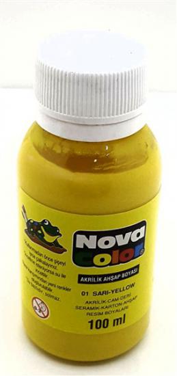 Akrilik Boya 100 Ml Sarı Nova Color