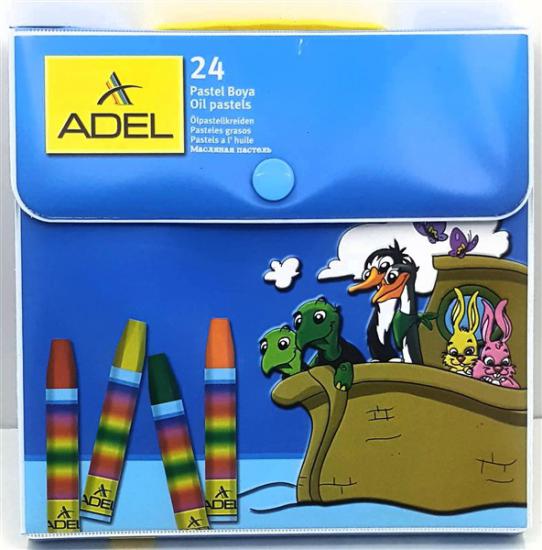 24 Renk Adel Pastel Boya Çantalı
