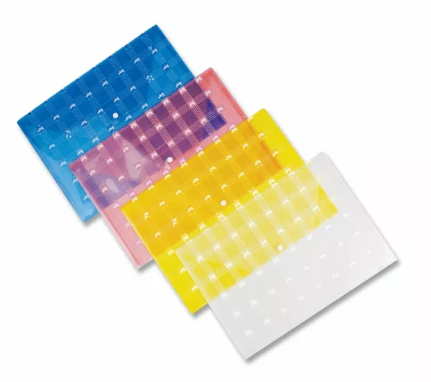 Faber Castell Çıtçıtlı Dosya Desenli Şeffaf 1 Adet