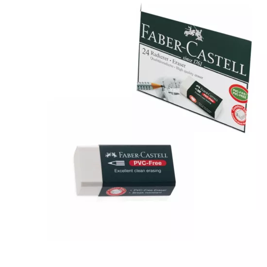Faber Castell 7085/24 Beyaz Silgi Orta Boy 1 Adet