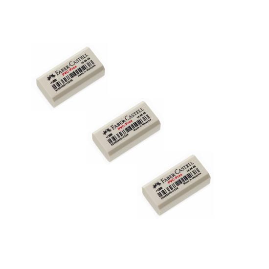 Faber Castell Silgi Beyaz Mini 7086/48  3 Adet