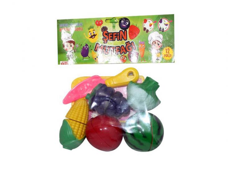 Kesilebilen 01/2030 Sebze Ve Meyve Seti 12pcs