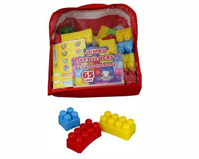Çantalı Jumbo Ket Blocks 65pcs KS806