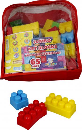 Çantalı Jumbo Ket Blocks 65pcs KS806