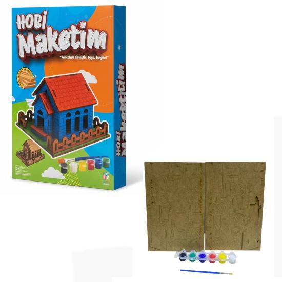 Hobi Hedmak08 Ahşap Ev Boyama Seti