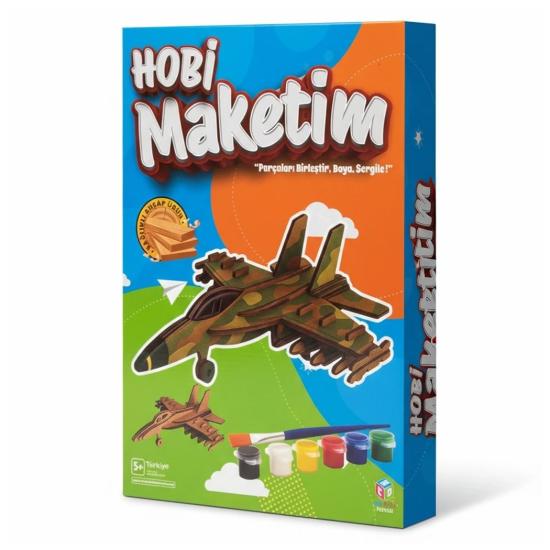 Hobi Hedmak09 Ahşap Uçak Boyama Seti
