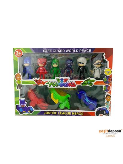 Kutulu 1183 Savaşçı Kediler 6lı  Arabalı Set