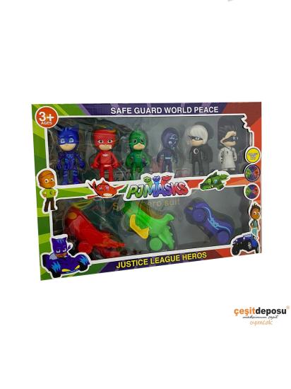 Kutulu 1183 Savaşçı Kediler 6lı  Arabalı Set