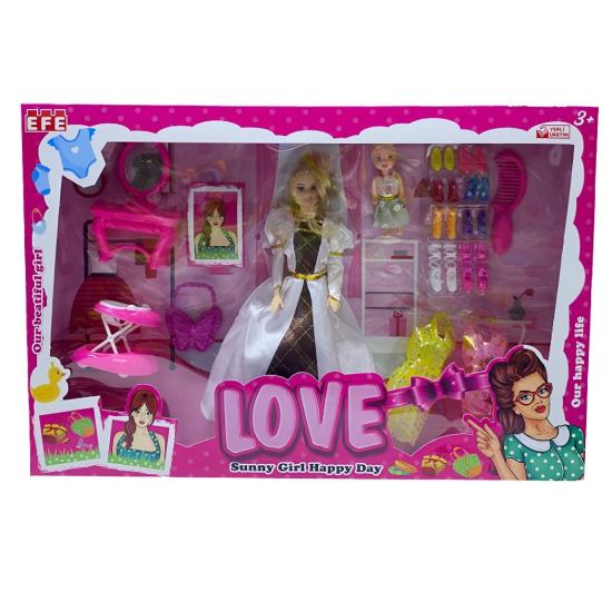 Efe 281 Pusetli Aksesuarlı Love Büyük Set