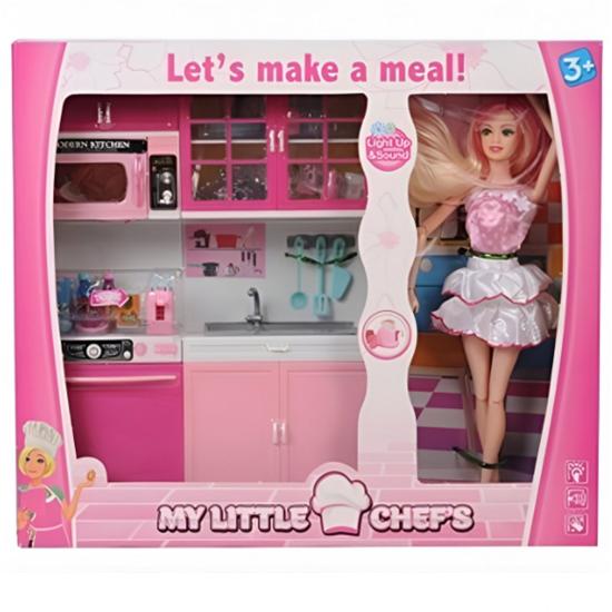 Kayyum Oyuncak 2012 Eklemli Bebek 2li Mutfak Seti