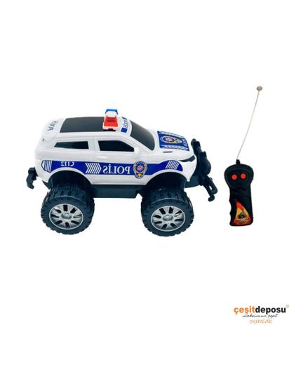 Kumandalı 2027P Pilli 2 fonk Polis Jeep 1:24