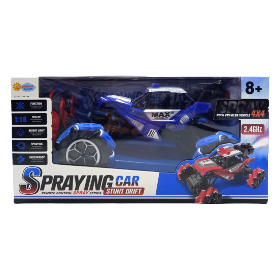 R/C 899C 9 Fonksiyon Şarjlı Sprey Araba Yan Giden