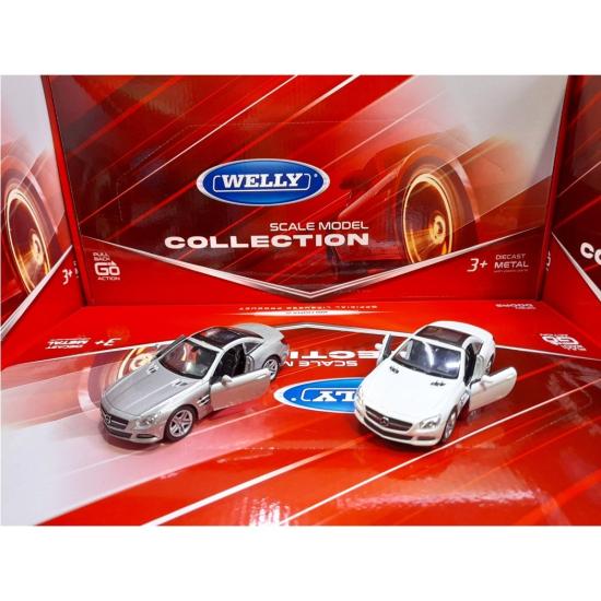 Welly 662 Metal Çek Bırak Mercedes SL500 1:32