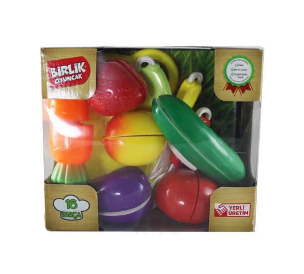 URT007-KTL1AB Kesilebilen Meyve-Sebze 16pcs
