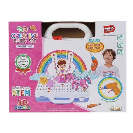 URT014-006 3D Eğitici Matkap Seti Hayvanlar 320pcs