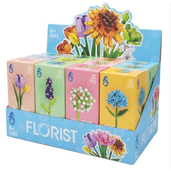 Kutuda 9093 Çiçek Lego 12li