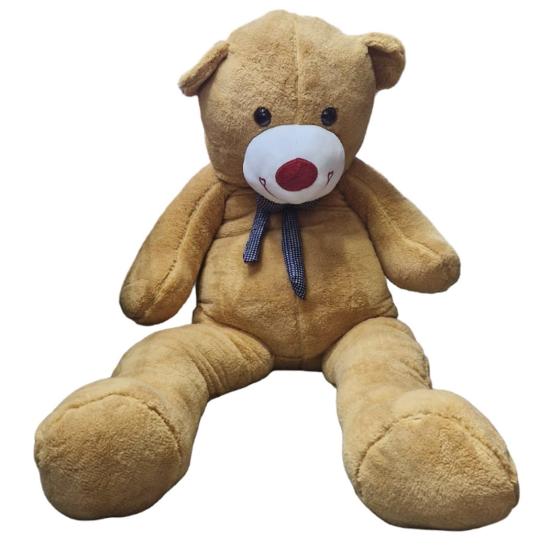 Peluş 160cm Papyonlu Kahverengi Uzun Ayı