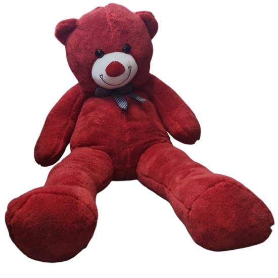 Peluş 160cm Papyonlu Kırmızı Uzun Ayı