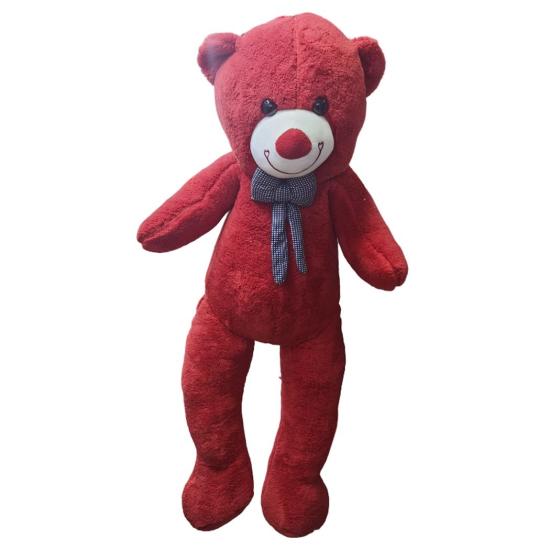 Peluş 160cm Papyonlu Kırmızı Uzun Ayı