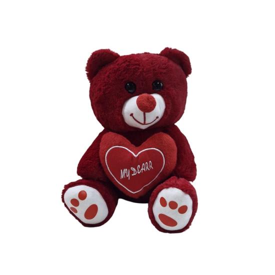 Peluş 30cm Kalpli Ayıcık BC3030