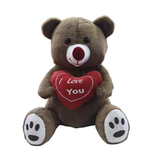 Peluş 50cm Kalpli Ayıcık BC3055