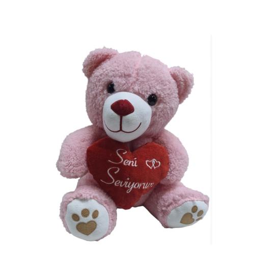 Peluş 35cm Kalpli Ayı