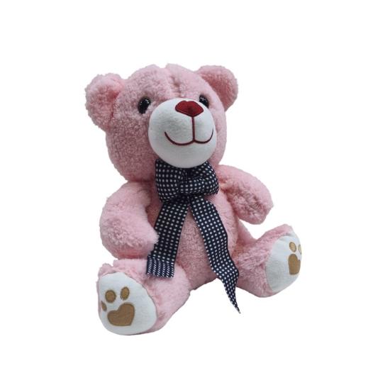 Peluş 35cm Pembe Papyonlu Ayı