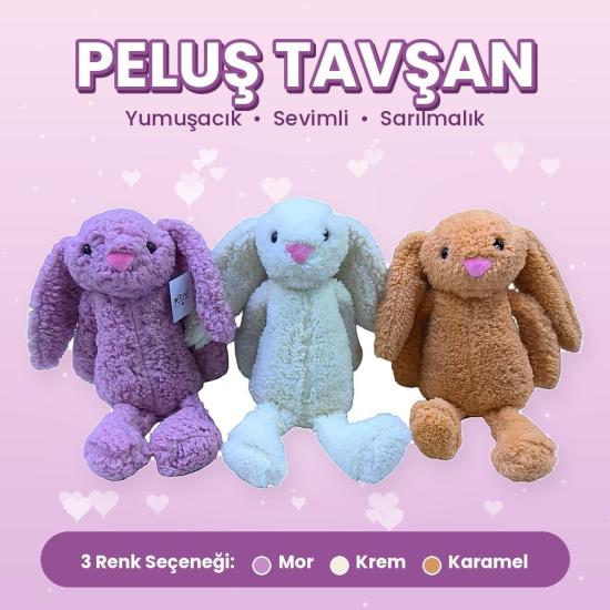 Peluş Tavşan Yastık 30cm