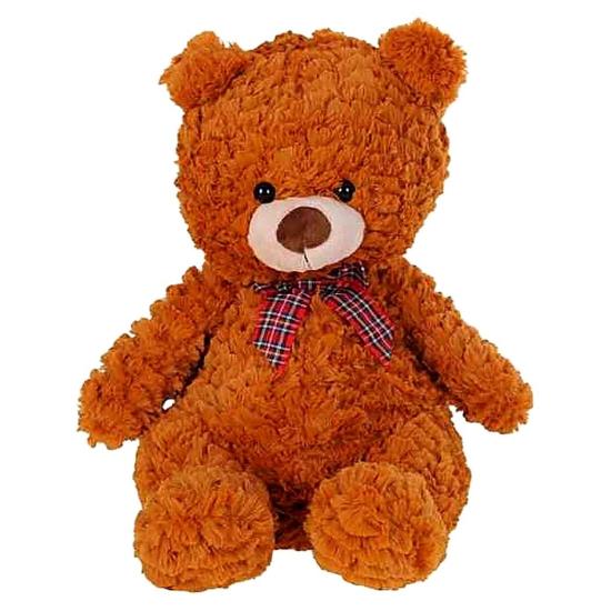 Halley 50243 Peluş 50cm Ekose Kurdelalı Ayı