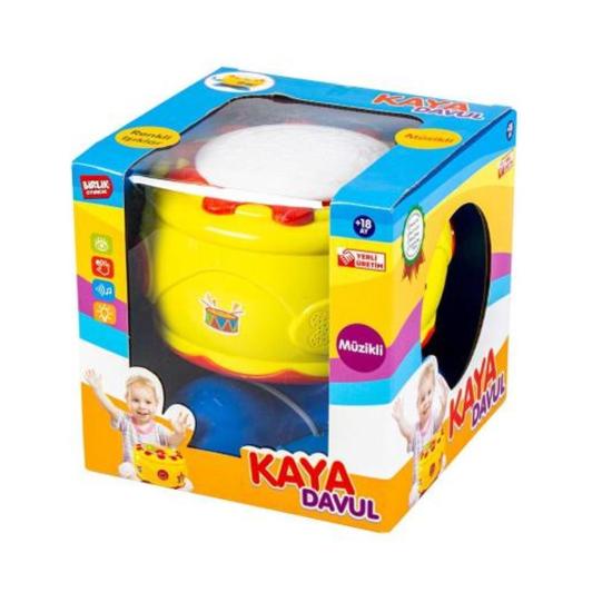 Pilli URT009-01 Işıklı Sesli Kaya Davul